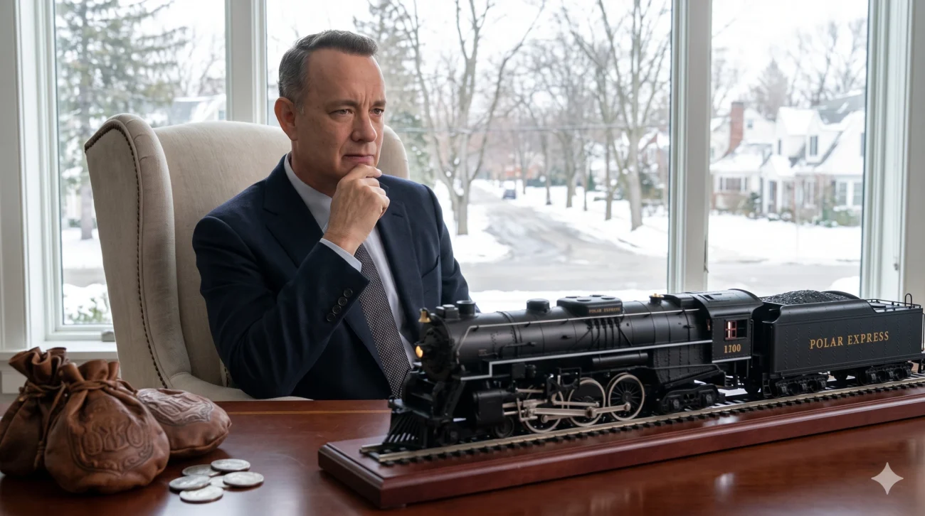 how much was tom hanks paid for polar express